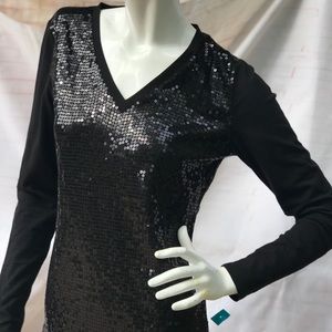 Michael Kors shirt long sleeve with paillettes